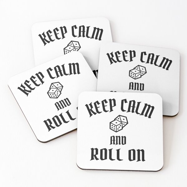 Item preview, Keep Calm and Roll On - Game Night designed and sold by molamode.