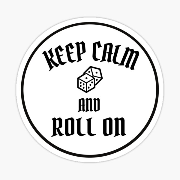 Item preview, Keep Calm and Roll On - Game Night designed and sold by molamode.