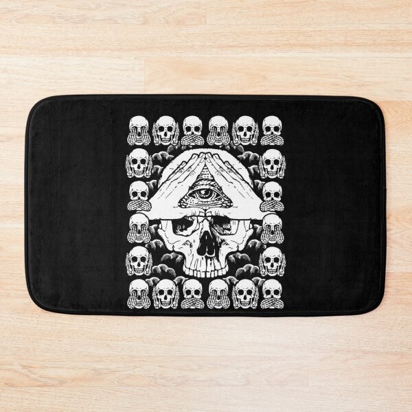 Item preview, All Seeing Eye with Skulls designed and sold by SpreadForSatan.