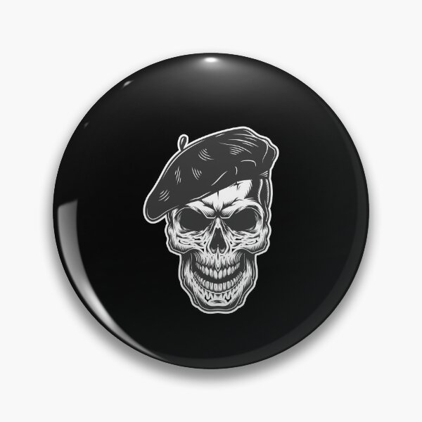 Item preview, Skull in painter hat designed and sold by zaher97.