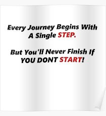 Just Start, Motivation Poster