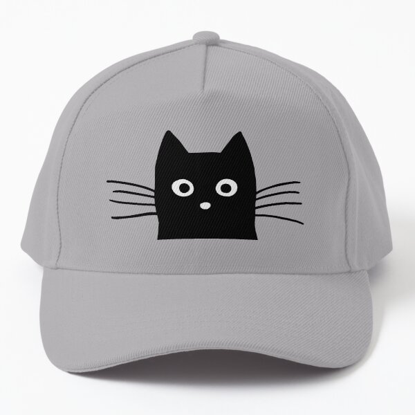 Black Cat Face Baseball Cap