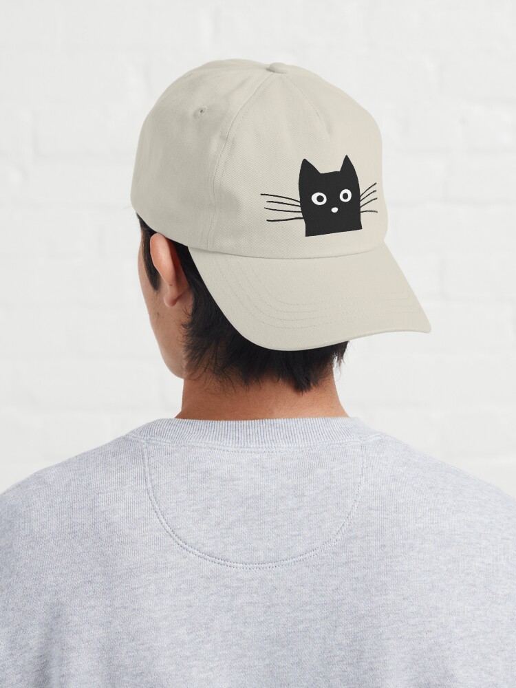 Alternate view of Black Cat Face Cap