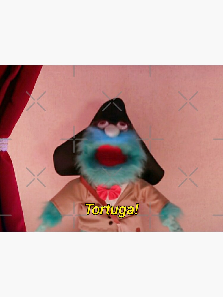 "Puppet History Tortuga Meme" Sticker for Sale by wokeshit Redbubble
