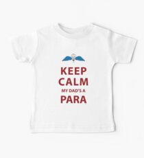 KEEP CALM MY DAD'S A PARA Baby Tee