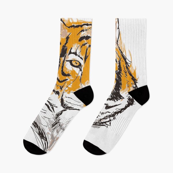 Artikelvorschau, Handgezeichneter Tigerkopf in Aquarell entworfen und verkauft von Almusawwir.