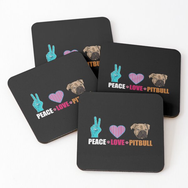 Item preview, Peace love pitbull designed and sold by pnkpopcorn.