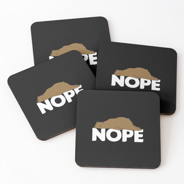 Item preview, Lazy Bear Nope No Nein Chilling Brown Bear Camper Gift designed and sold by TheAplus.