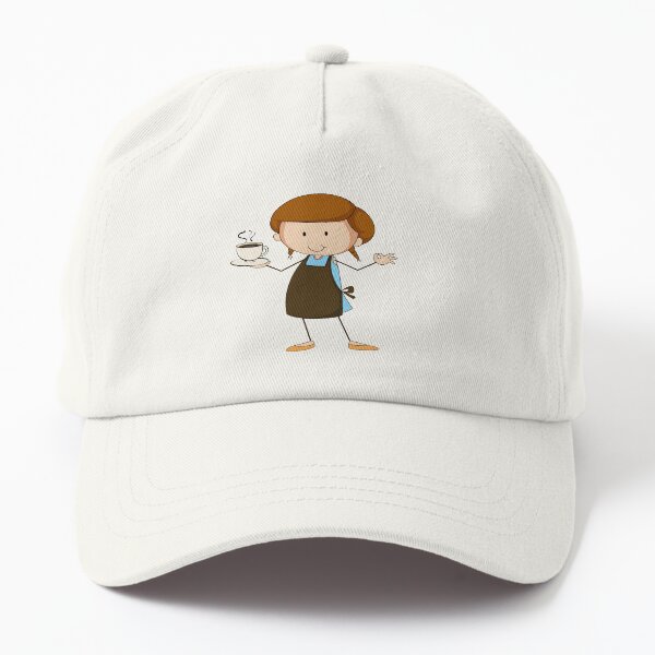 White girl and coffee emoji Dad Hat