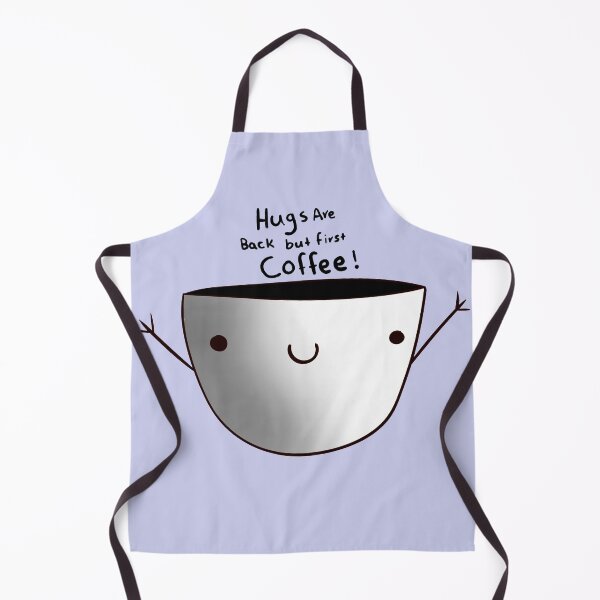 Item preview, Black and White Hugs are back but first coffee! designed and sold by maisiriva.