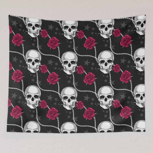 Item preview, Skull Halloween Pattern 2021 designed and sold by KleinDuBois.