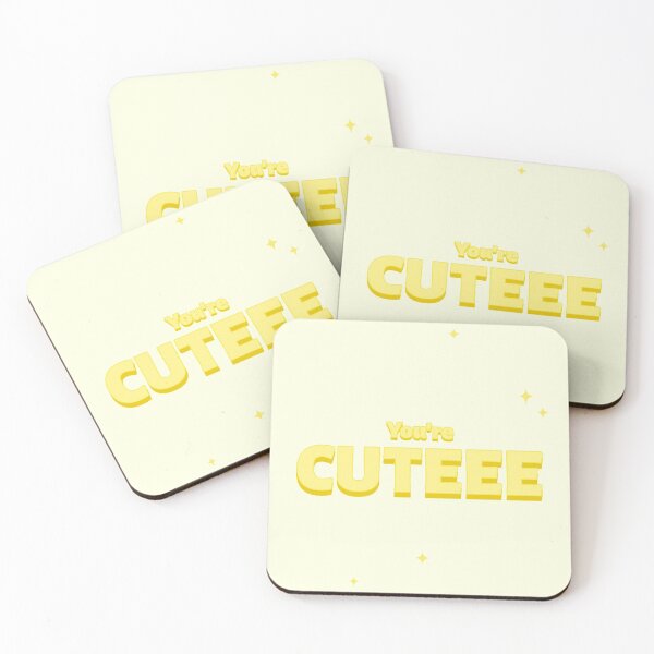 Item preview, You're Cute. Bright Yellow designed and sold by TheGoToStore.