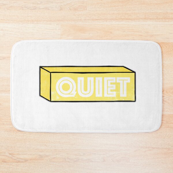 Item preview, Old lightbox sign with the word Quiet designed and sold by FontGraphics.