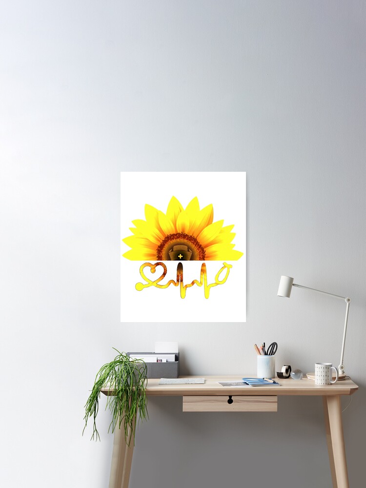 Póster «flor girasol medicina farmacia hospital enfermera» de Morrisalan53  | Redbubble