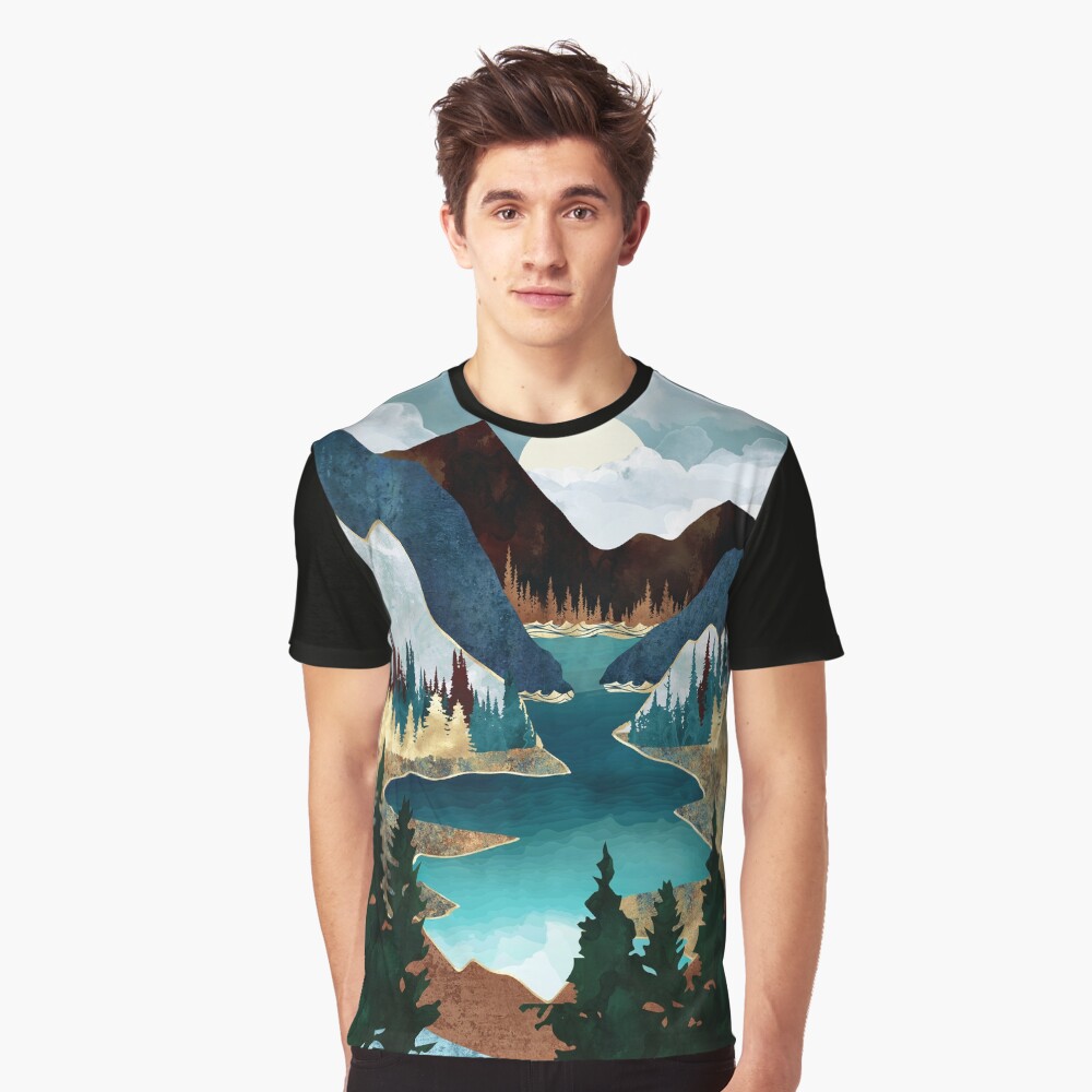 Vista previa del artículo con la obra «Camiseta gráfica», diseñado y vendido por spacefrogdesign.