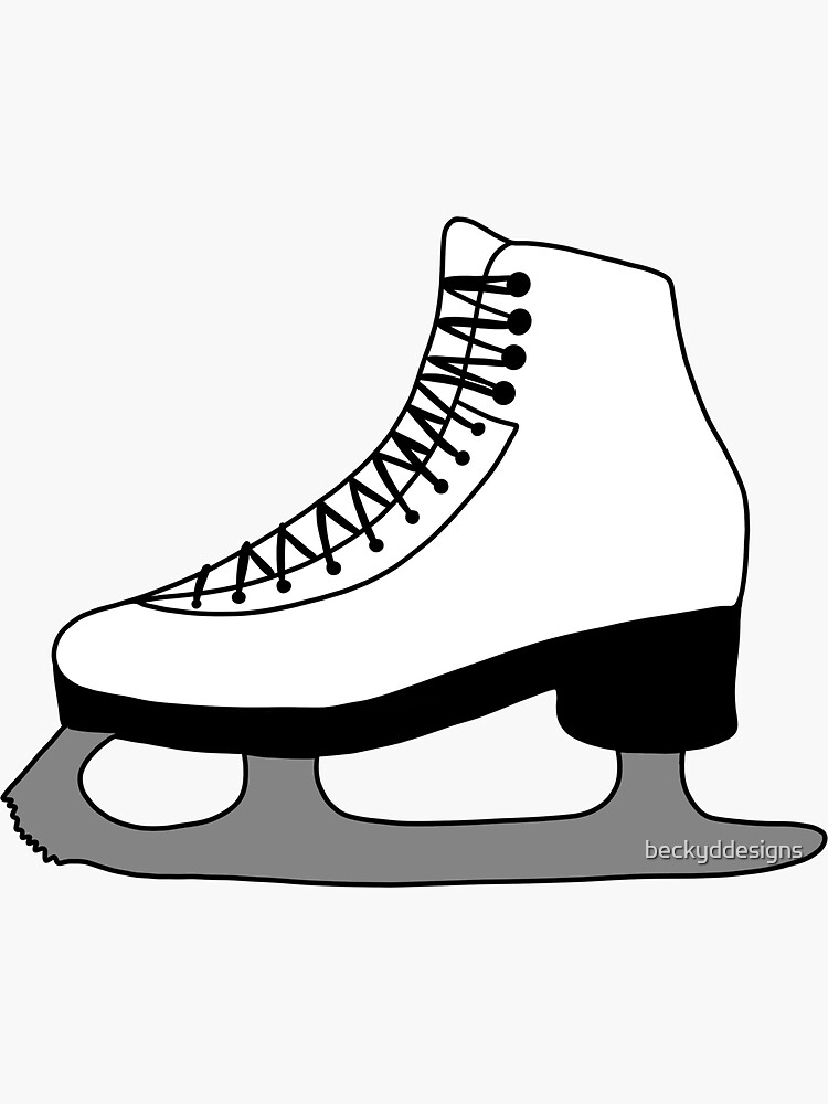 Ice skating | Ice Skates | Ice Skater | Figure skating | Figure Skates |  Sticker