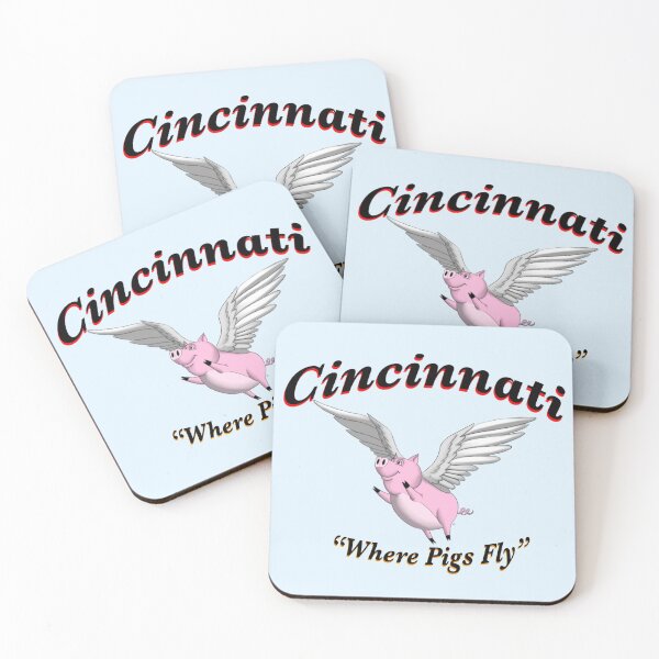 Item preview, Cincinnati - Where Pigs Fly designed and sold by jscollins.