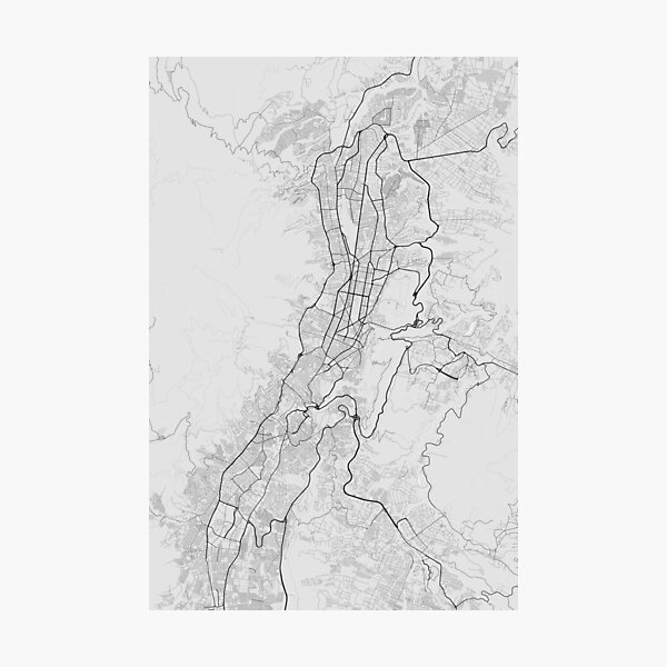 Item preview, Quito, Ecuador Map. (Black on white) designed and sold by Graphical-Maps.