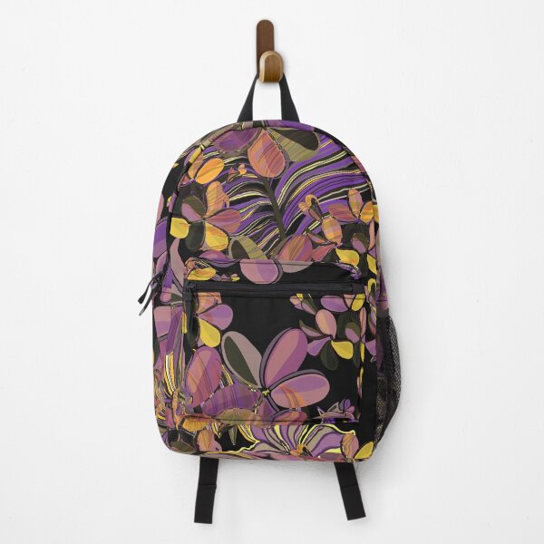 Artikelvorschau, Hawaiianisch - polynesisch - samoanisches Vintage-Tiare-Plumeria-Muster in Schwarz und Ocker entworfen und verkauft von sunnthreads.
