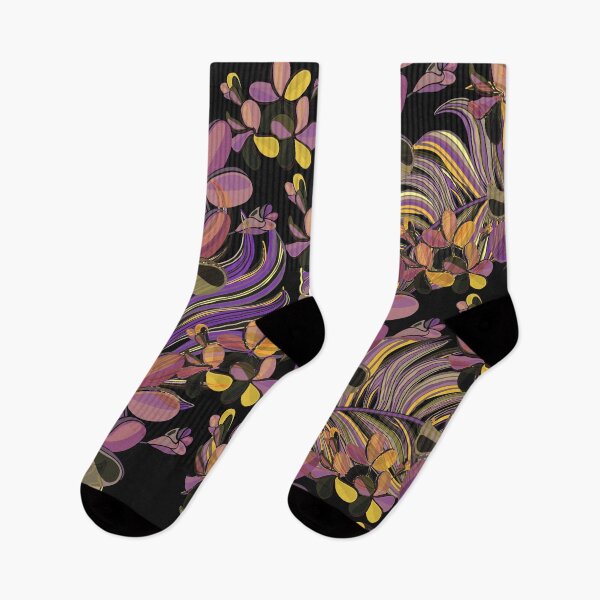 Artikelvorschau, Hawaiianisch - polynesisch - samoanisches Vintage-Tiare-Plumeria-Muster in Schwarz und Ocker entworfen und verkauft von sunnthreads.
