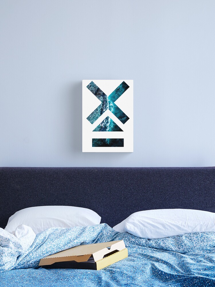 Thumbnail 1 of 3, Canvas Print, Mixing ocean waves with sea waves designed and sold by Butterfly-Dream.