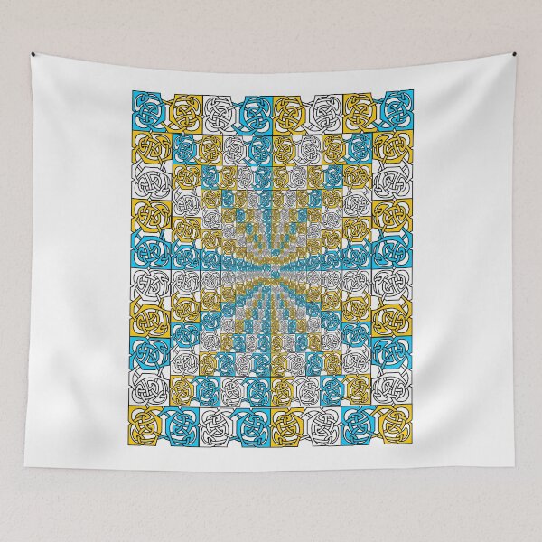 Item preview, Blue and Gold Descending Borders designed and sold by CatholicSaints.