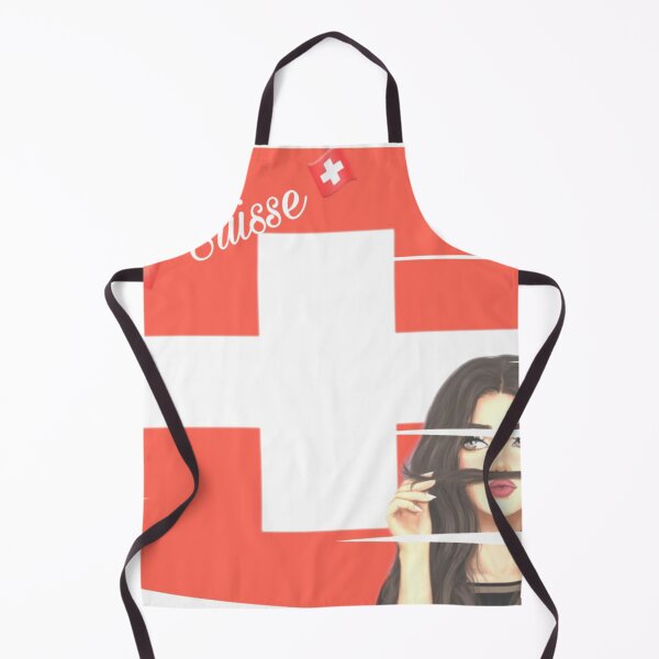 Item preview, Woman in Switzerland flag designed and sold by dynastyokou.
