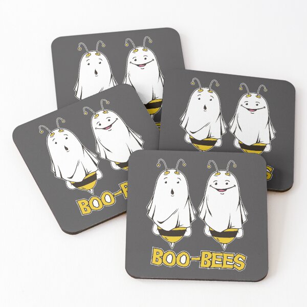 Item preview, Boo-Bees // Funny Halloween Bees Drawing designed and sold by SLAG-Creative.