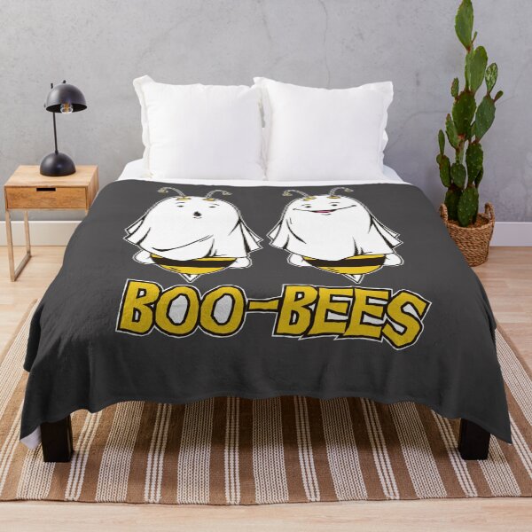 Item preview, Boo-Bees // Funny Halloween Bees Drawing designed and sold by SLAG-Creative.