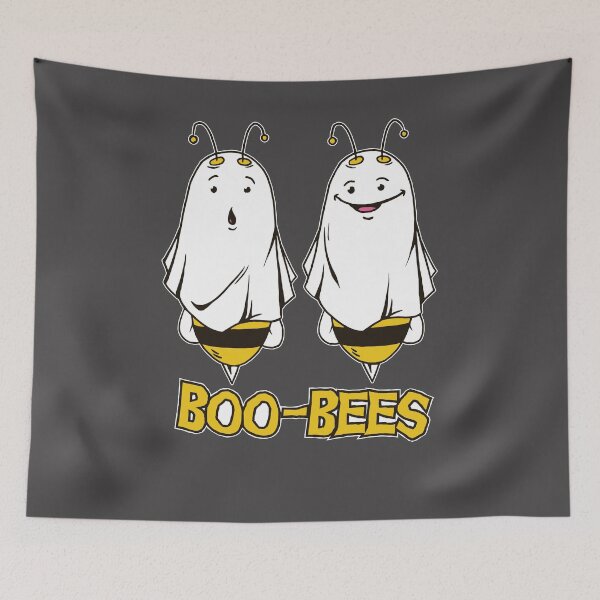 Item preview, Boo-Bees // Funny Halloween Bees Drawing designed and sold by SLAG-Creative.