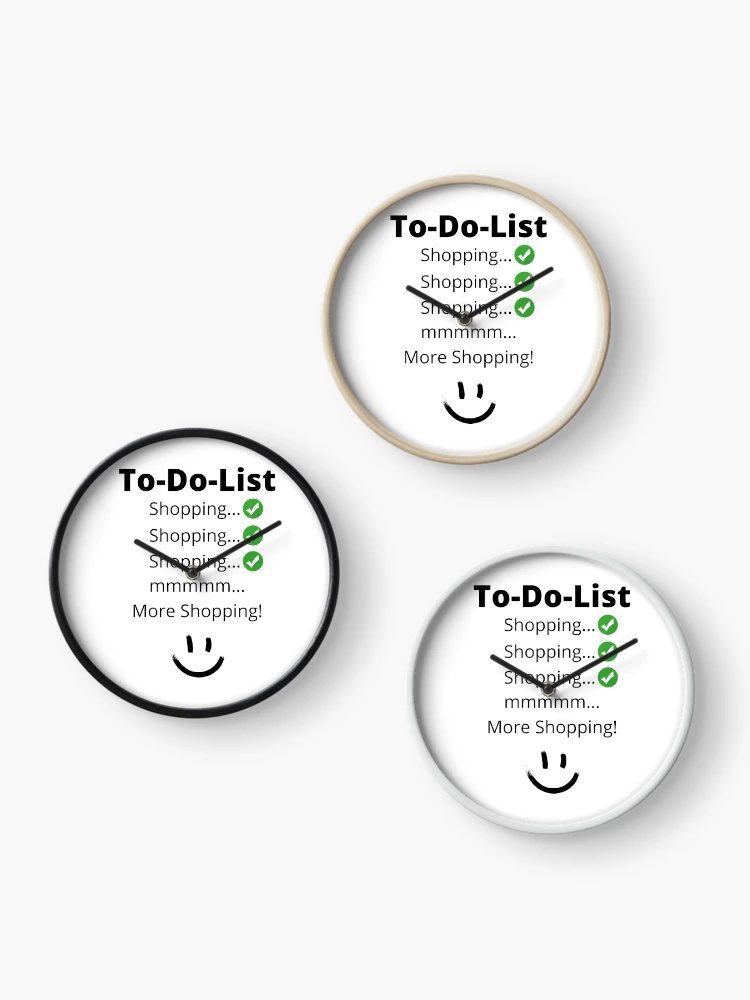 Thumbnail 3 of 4, Clock, To-Do-List designed and sold by RBDESIGN SHOP.