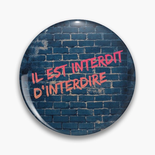 Item preview, Il est interdit  designed and sold by jonfun1.