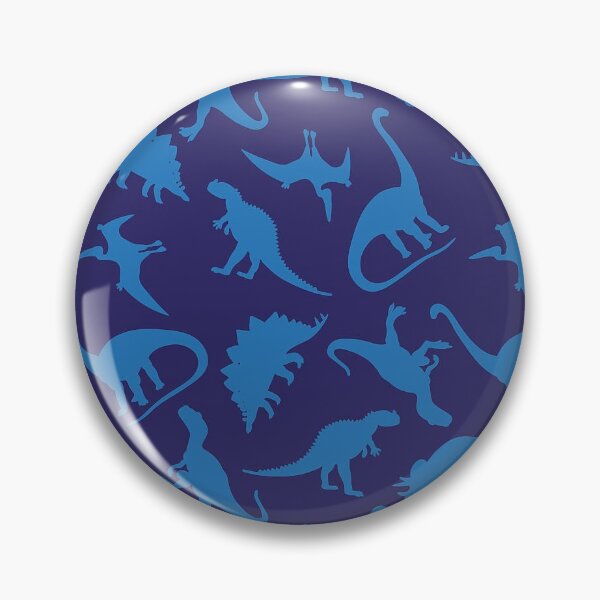 Item preview, blue dinosaurs designed and sold by Broken Antler Designs .
