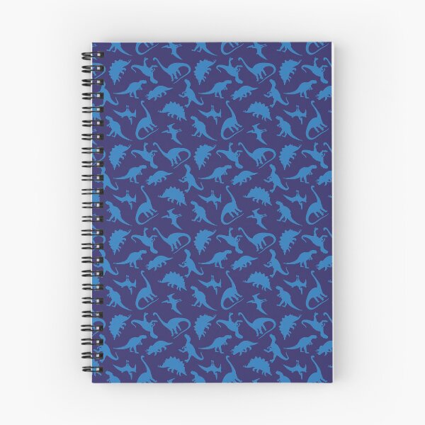 Item preview, blue dinosaurs designed and sold by Broken Antler Designs .