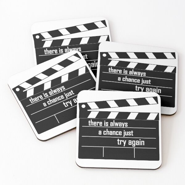 Item preview, Try again clapperboard designed and sold by Y2AA.