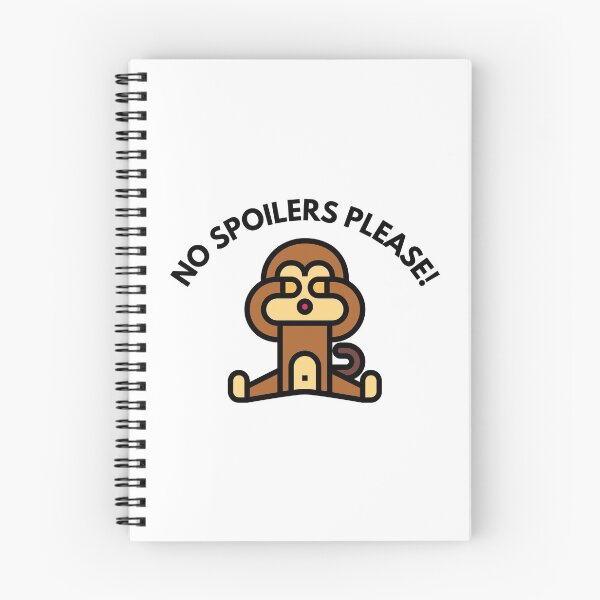 Item preview, Avoid Spoilers, No Spoilers Please! - Funny, cute monkey designed and sold by Teetee94.