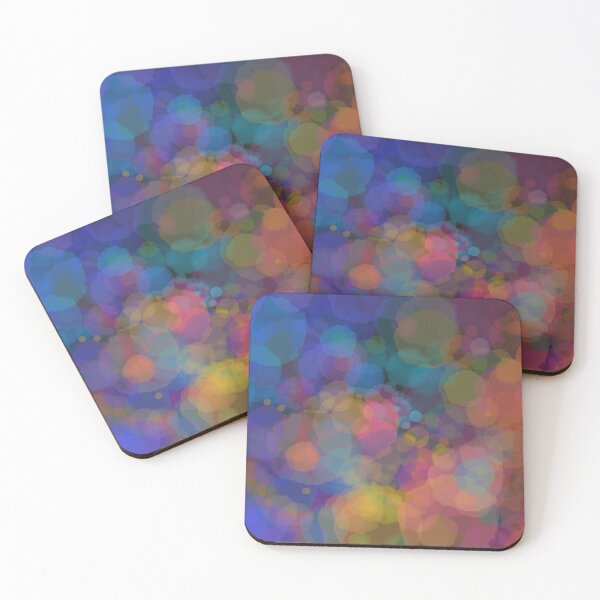 Item preview, Rainbow Bokeh Watercolor Vectorized designed and sold by Dawn Anthes.