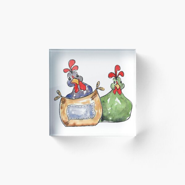 Item preview, Cheeky hens watercolor designed and sold by WiMGcreative.