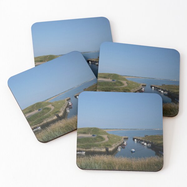 Item preview, Seaton Sluice harbour under a blue sky designed and sold by Violaman.