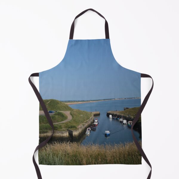 Item preview, Seaton Sluice harbour under a blue sky designed and sold by Violaman.