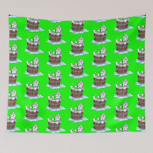 Item preview, dog basket bath designed and sold by KnitNknot.