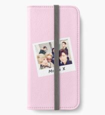Monsta X Polaroid (Rosa) iPhone Flip-Case/Hülle/Klebefolie