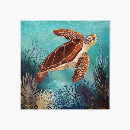 Item preview, Metallic Sea Turtle designed and sold by spacefrogdesign.