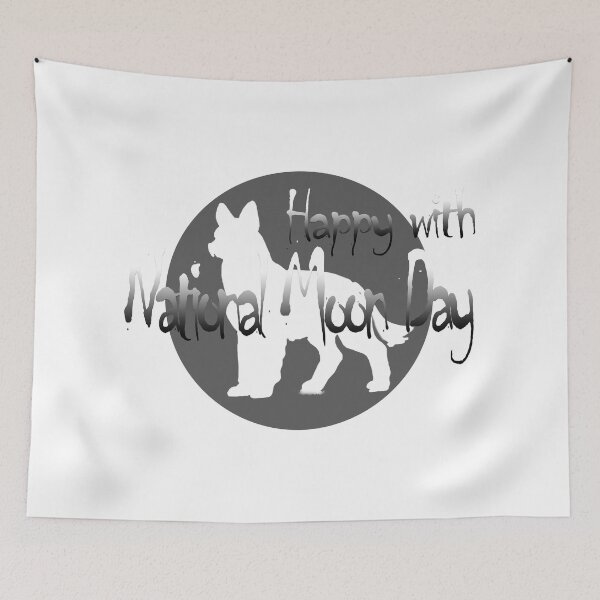 Item preview, Happy with National Moon Day designed and sold by Kenvis-edu.