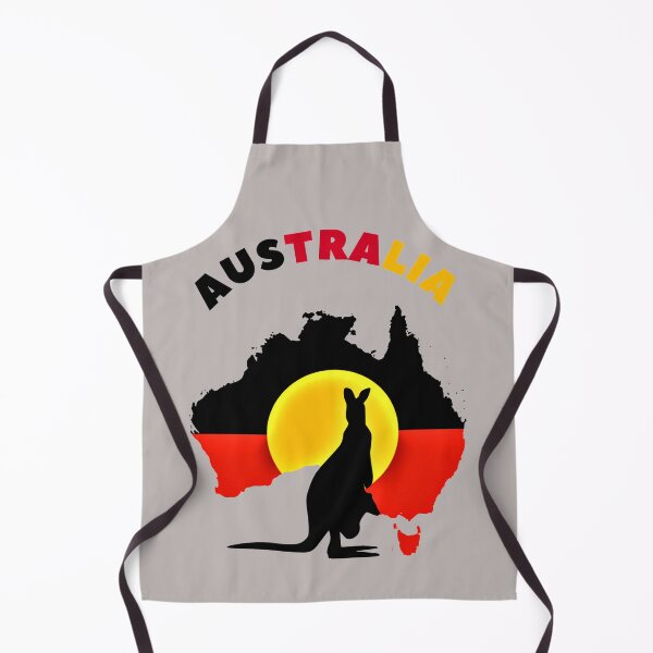 Item preview, Australian Aboriginal Flag and Kangaroo designed and sold by TeesFashion.