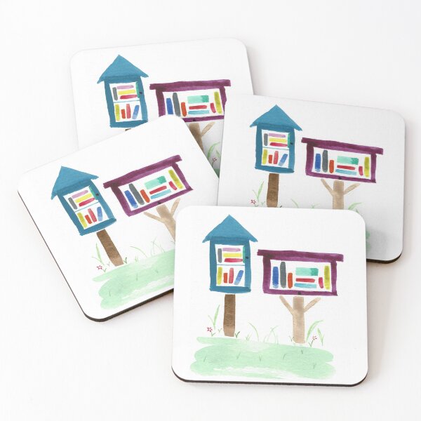 Item preview, Little Lending Library designed and sold by LittleFoxglove.
