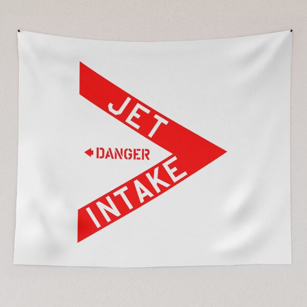 Item preview, DANGER Jet Intake, Jet Fighter warning sign (Side B) Left Side designed and sold by ARTsPlural.