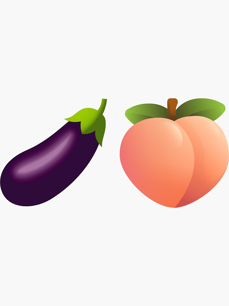 Eggplant Peach Sticker - Eggplant Peach Spray - Discover & Share GIFs