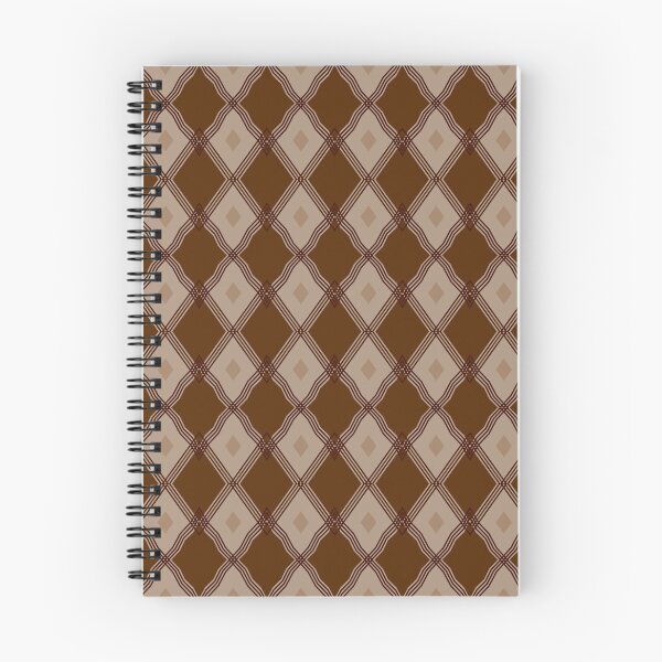Item preview, Brown and tan diamond unique Argyle pattern designed and sold by BLMcreations.