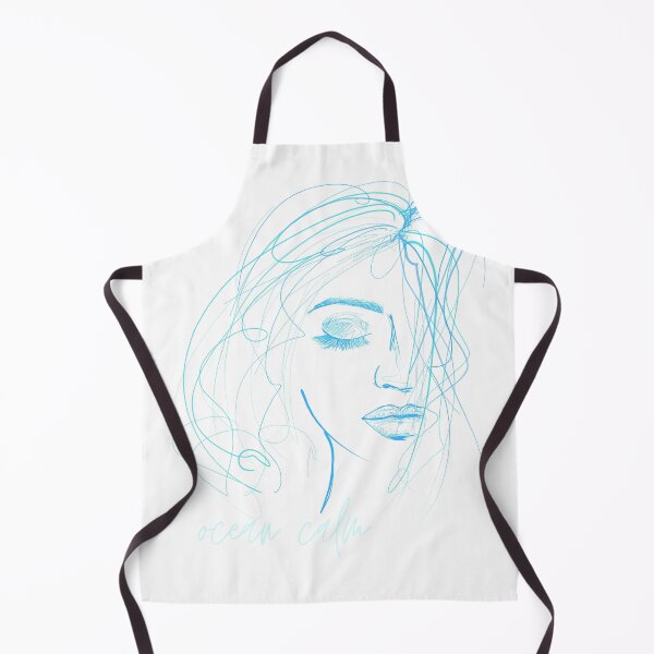 Item preview, ocean calm girl face outline designed and sold by Sheen-designs.